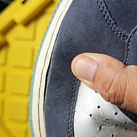 Nike Airforce One Blue Navy Suede High Top Sneakers Size 10 - Picture 12 of 12